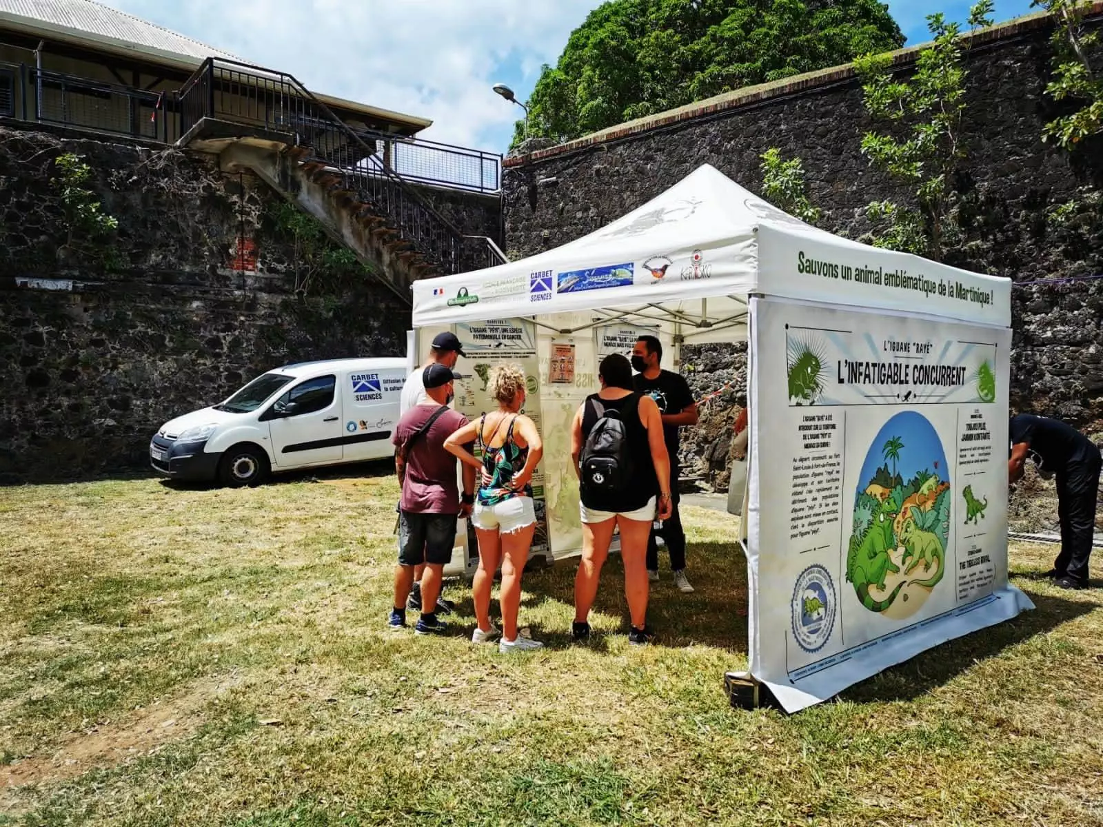 Caravane du Réseau Iguane des Petites Antilles ©Carbet des Sciences