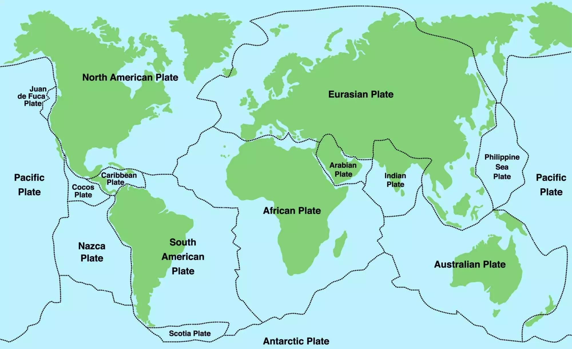 Schéma plaques tectoniques